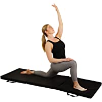 Sunny Health &amp- Fitness Esterilla plegable para gimnasia – Extra gruesa con asas de transporte – para ejercicio- yoga…